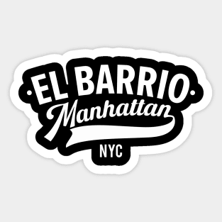 El Barrio: Experience the Heartbeat of Manhattan's Vibrant Neighborhood Sticker